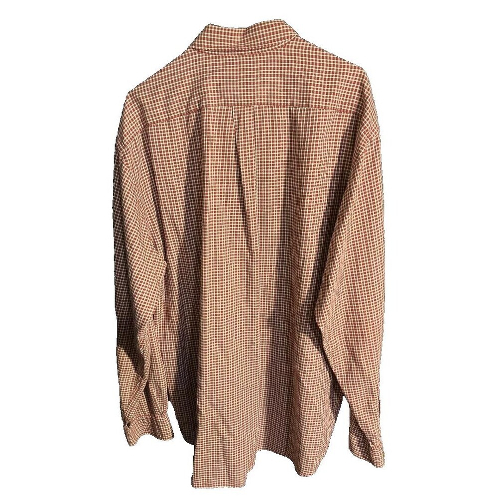 Eddie Bauer Mens Red Plaid Long Sleeve Shirt Big & Tall XL Casual Soft Cotton - Picture 5 of 6